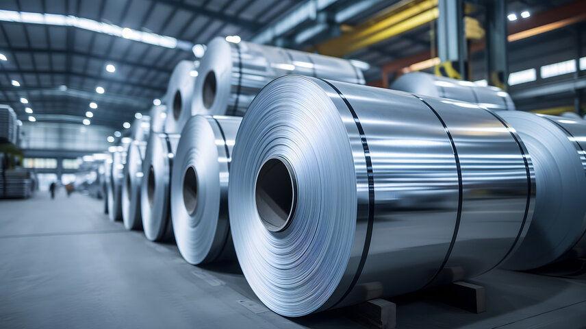 Steel coil rolls used in construction and manufacturing - Coremet Steel