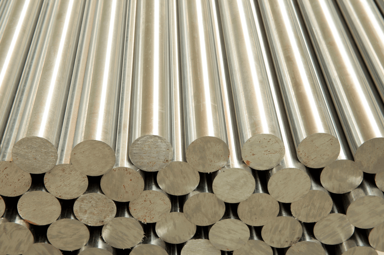 Engineering steel round bars for machining and industrial applications