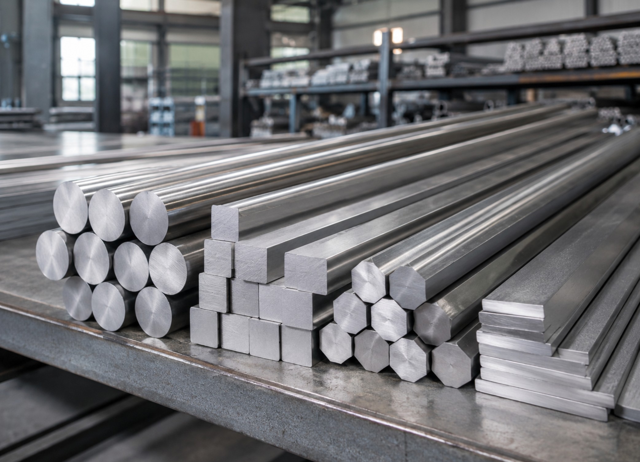 Cold drawn steel bars supplied by CoreMet Steel for engineering and machining applications